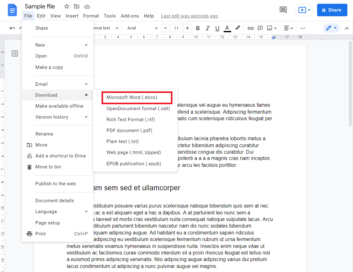 Opening a PDF with Google Docs